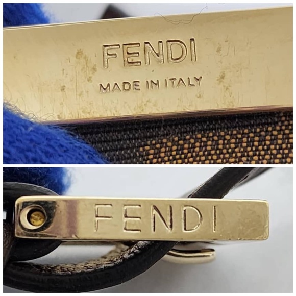 Authentic Fendi Tobacco Zucca Canvas and Leather Maxi Baguette Flap Shoulder Bag - Picture 5 of 14